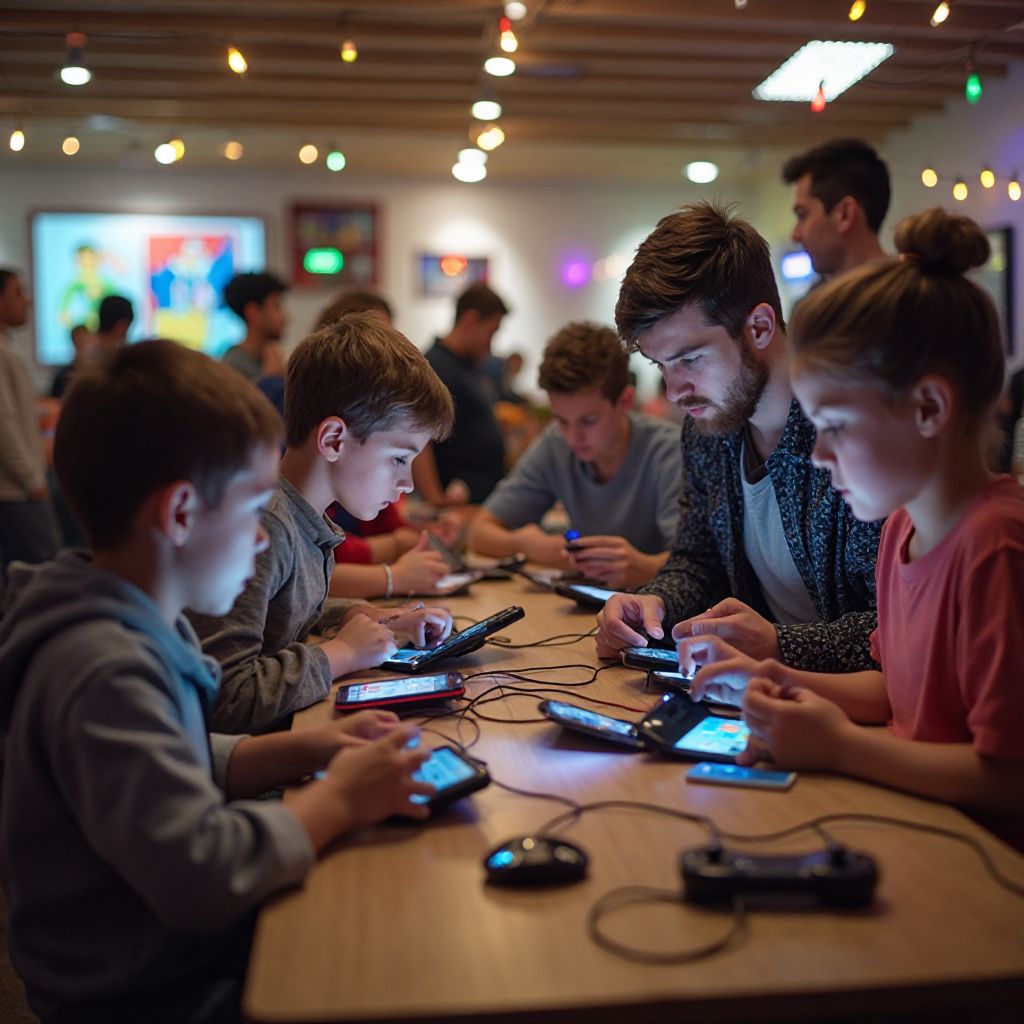 Family game tournament event